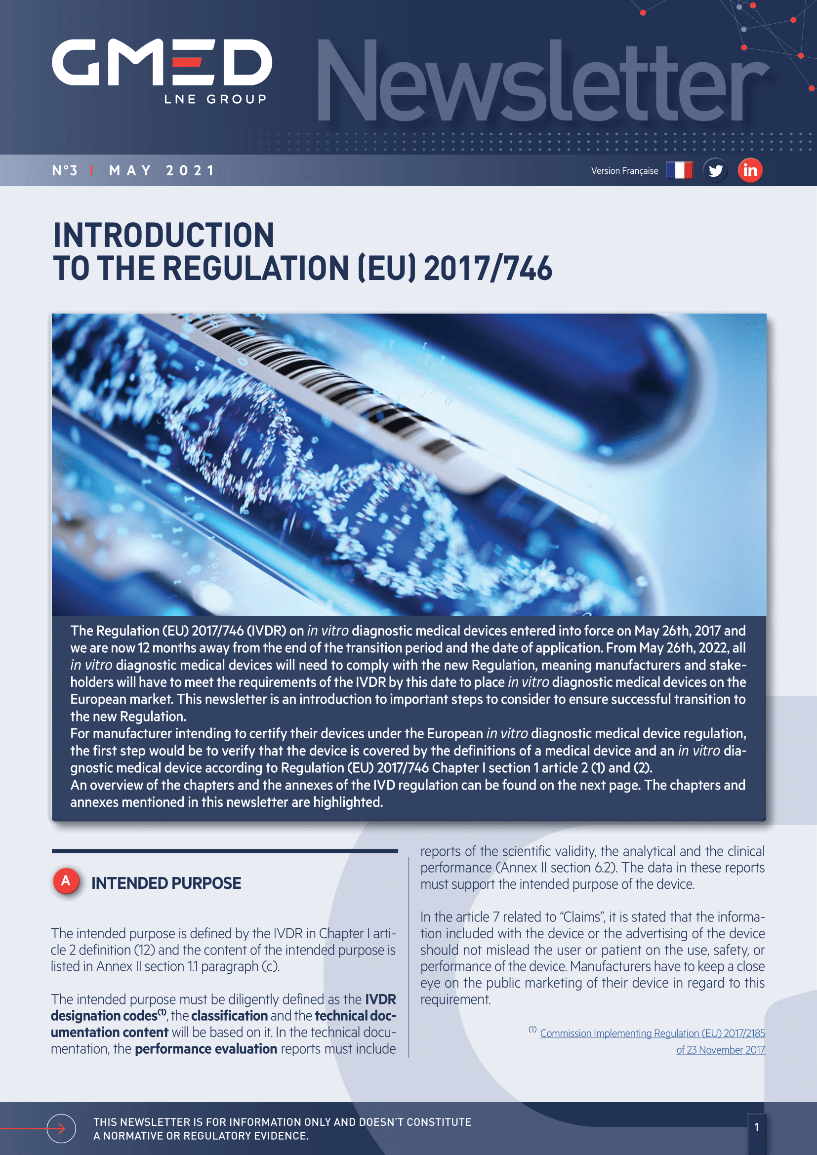 Introduction To The Regulation Eu 17 746 Gmed Medical Device Certification