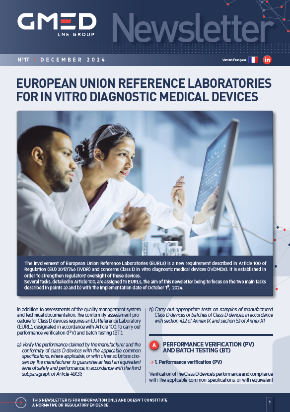 European Union Reference Laboratories For In Vitro Diagnostic Medical Devices Gmed Medical